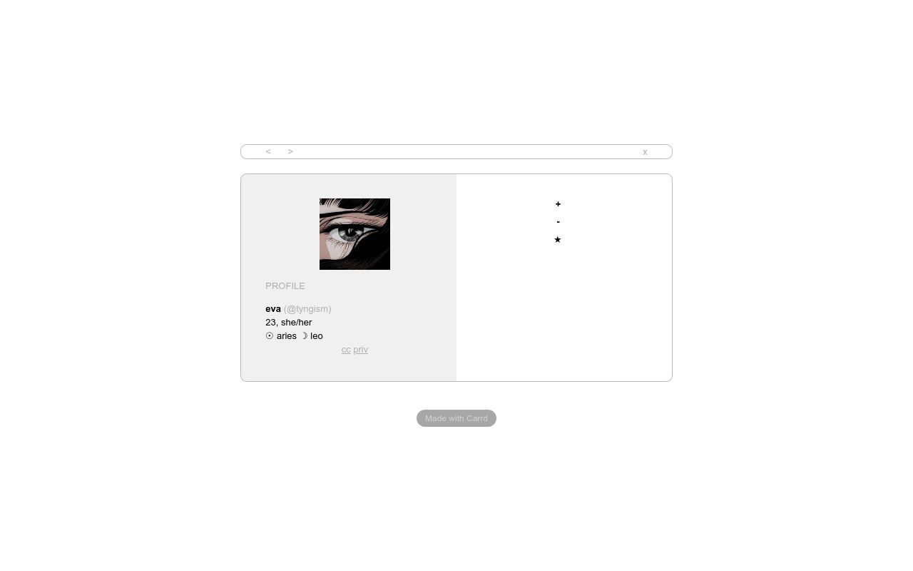 Carrd profile picture for @saturation